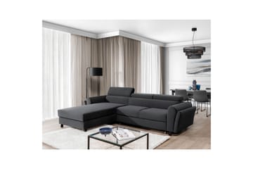 Hörnsoffa Eltap Mariall 288x200x92 cm - Monolith 97, Mörkgrå, Vänster - Möbler - Soffa - Bäddsoffa - Bäddsoffa divan