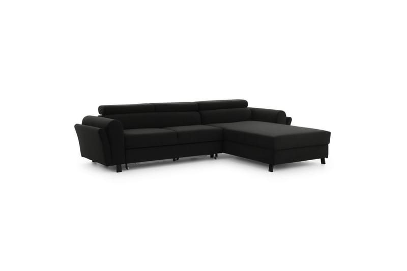 Hörnsoffa Eltap Mariall 288x200x92 cm - Sawana 14, Svart, Höger - Möbler - Soffa - Bäddsoffa - Bäddsoffa divan