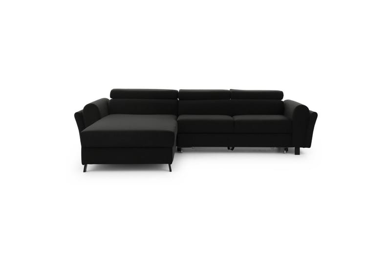 Hörnsoffa Eltap Mariall 288x200x92 cm, Sawana 14, Svart, Vänster