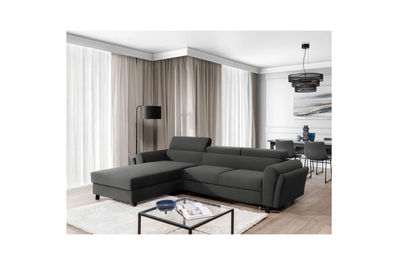 Hörnsoffa Eltap Mariall 288x200x92 cm - Sawana 21, Grå, Vänster - Möbler - Soffa - Bäddsoffa - Bäddsoffa divan