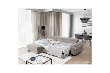 Hörnsoffa Eltap Mariall 288x200x92 cm - Paros 02, Beige, Vänster - Möbler - Soffa - Bäddsoffa - Bäddsoffa divan