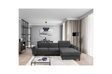 Hörnsoffa Eltap Mariall 288x200x92 cm - Paros 06, Grå, Höger - Möbler - Soffa - Bäddsoffa - Bäddsoffa divan