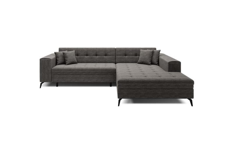 Hörnsoffa Eltap Solange 292x196x84 cm - Berlin 01, Grå, Höger - Möbler - Soffa - Bäddsoffa - Bäddsoffa divan