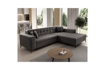 Hörnsoffa Eltap Solange 292x196x84 cm - Berlin 01, Grå, Höger - Möbler - Soffa - Bäddsoffa - Bäddsoffa divan