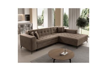 Hörnsoffa Eltap Solange 292x196x84 cm - Berlin 03, Beige, Höger - Möbler - Soffa - Bäddsoffa - Bäddsoffa divan