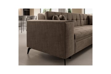 Hörnsoffa Eltap Solange 292x196x84 cm - Berlin 03, Beige, Höger - Möbler - Soffa - Bäddsoffa - Bäddsoffa divan