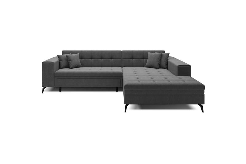 Hörnsoffa Eltap Solange 292x196x84 cm - Inari 96, Mörkgrå, Höger - Möbler - Soffa - Bäddsoffa - Bäddsoffa divan
