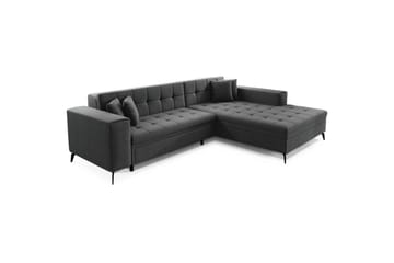 Hörnsoffa Eltap Solange 292x196x84 cm - Inari 96, Mörkgrå, Höger - Möbler - Soffa - Bäddsoffa - Bäddsoffa divan