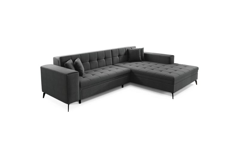 Hörnsoffa Eltap Solange 292x196x84 cm - Inari 96, Mörkgrå, Höger - Möbler - Soffa - Bäddsoffa - Bäddsoffa divan