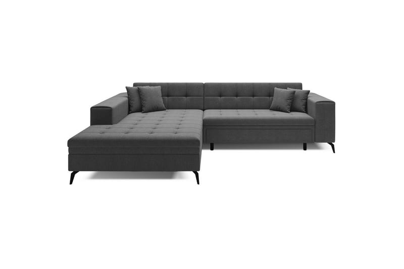 Hörnsoffa Eltap Solange 292x196x84 cm - Inari 96, Mörkgrå, Vänster - Möbler - Soffa - Bäddsoffa - Bäddsoffa divan
