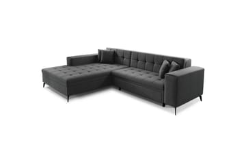 Hörnsoffa Eltap Solange 292x196x84 cm - Inari 96, Mörkgrå, Vänster - Möbler - Soffa - Bäddsoffa - Bäddsoffa divan
