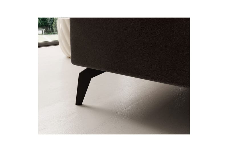 Hörnsoffa Eltap Solange 292x196x84 cm - Mat Velvet 29, Mörkbrun, Höger - Möbler - Soffa - Bäddsoffa - Bäddsoffa divan