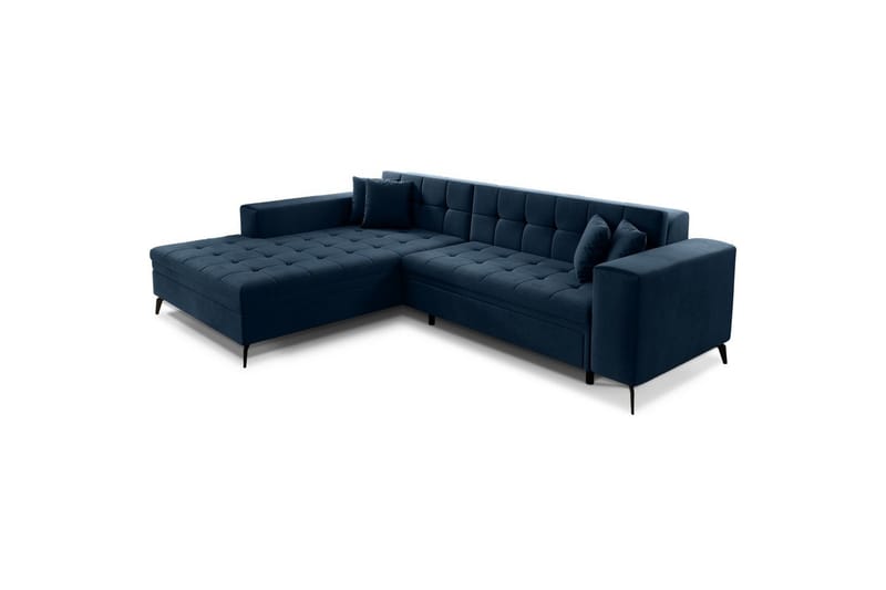 Hörnsoffa Eltap Solange 292x196x84 cm - Monolith 77, Mörkblå, Vänster - Möbler - Soffa - Bäddsoffa - Bäddsoffa divan