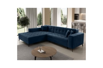 Hörnsoffa Eltap Solange 292x196x84 cm - Monolith 77, Mörkblå, Vänster - Möbler - Soffa - Bäddsoffa - Bäddsoffa divan