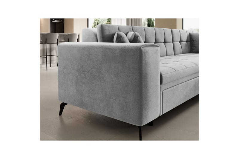 Hörnsoffa Eltap Solange 292x196x84 cm - Monolith 84, Grå, Höger - Möbler - Soffa - Bäddsoffa - Bäddsoffa divan