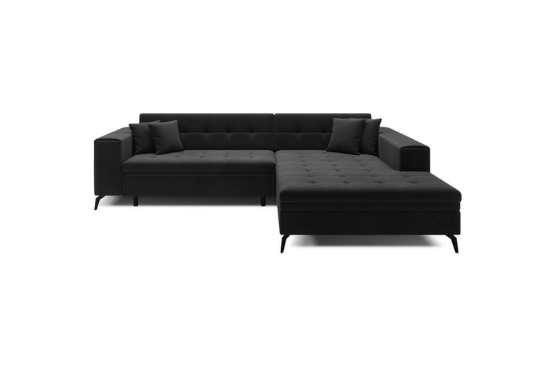 Hörnsoffa Eltap Solange 292x196x84 cm - Monolith 97, Mörkgrå, Höger - Möbler - Soffa - Bäddsoffa - Bäddsoffa divan