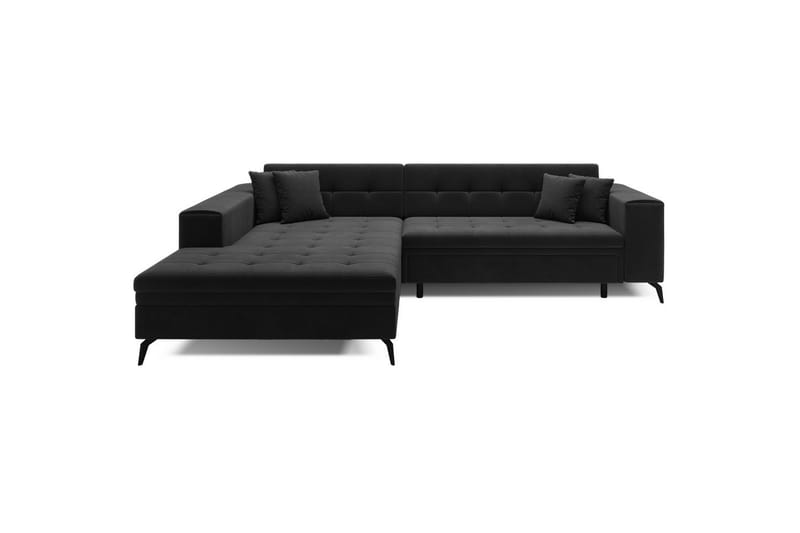 Hörnsoffa Eltap Solange 292x196x84 cm - Monolith 97, Mörkgrå, Vänster - Möbler - Soffa - Bäddsoffa - Bäddsoffa divan
