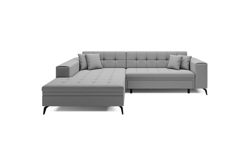 Hörnsoffa Eltap Solange 292x196x84 cm - Omega 02, Grå, Vänster - Möbler - Soffa - Bäddsoffa - Bäddsoffa divan
