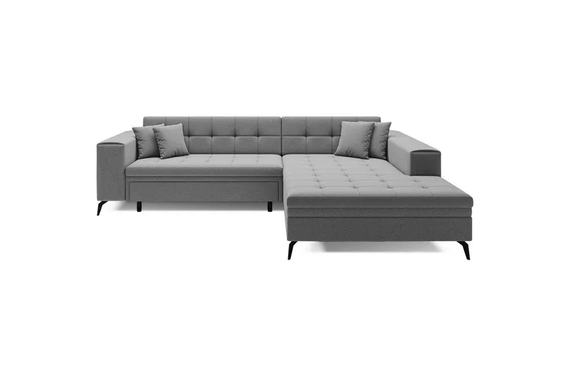 Hörnsoffa Eltap Solange 292x196x84 cm, Omega 13, Grå, Höger