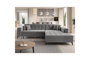 Hörnsoffa Eltap Solange 292x196x84 cm - Omega 13, Grå, Höger - Möbler - Soffa - Bäddsoffa - Bäddsoffa divan