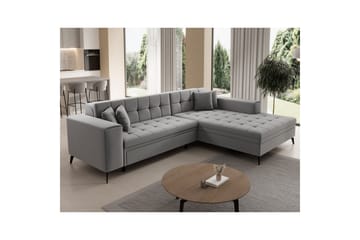 Hörnsoffa Eltap Solange 292x196x84 cm - Omega 13, Grå, Höger - Möbler - Soffa - Bäddsoffa - Bäddsoffa divan