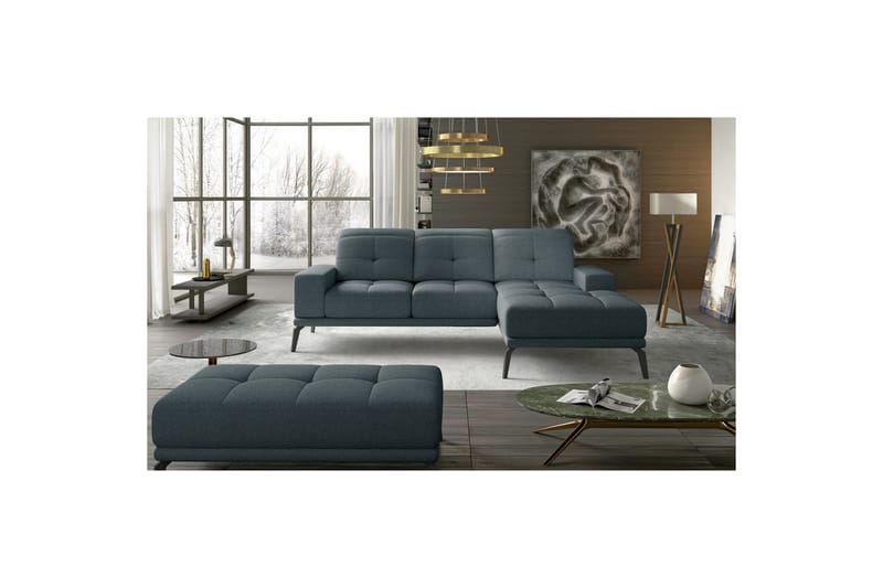 Hörnsoffa Eltap Torrense 265x175x98 cm - Grande 75, Blå, Höger - Möbler - Soffa - Bäddsoffa - Bäddsoffa divan