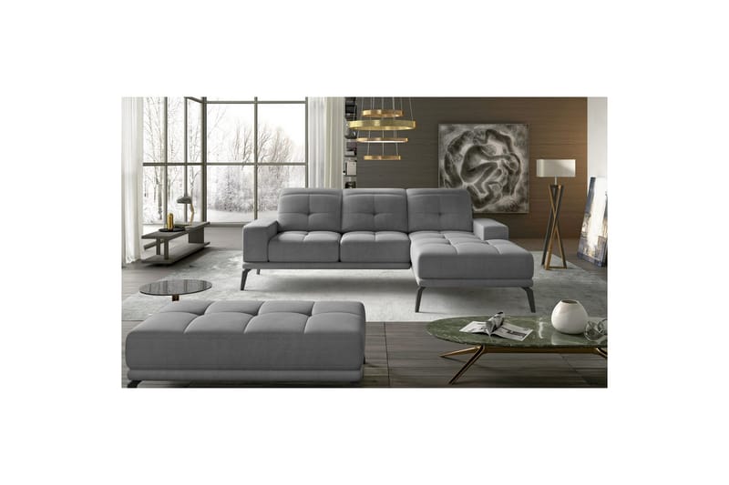 Hörnsoffa Eltap Torrense 265x175x98 cm - Monolith 84, Grå, Höger - Möbler - Soffa - Bäddsoffa - Bäddsoffa divan