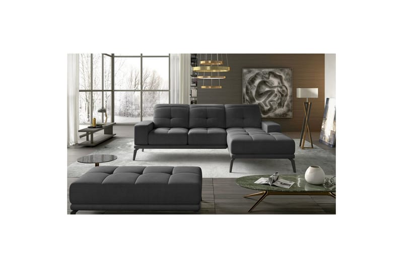Hörnsoffa Eltap Torrense 265x175x98 cm - Monolith 97, Grön, Höger - Möbler - Soffa - Bäddsoffa - Bäddsoffa divan