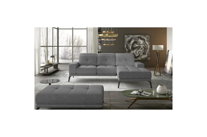 Hörnsoffa Eltap Torrense 265x175x98 cm - Soro 93, Grå, Höger - Möbler - Soffa - Bäddsoffa - Bäddsoffa divan