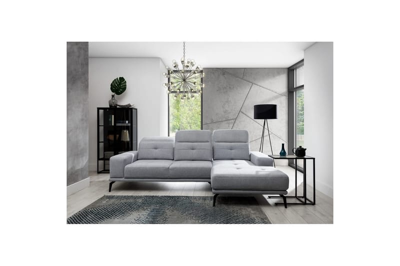 Hörnsoffa Eltap Torrense 265x175x98 cm - Primo 88, Grå, Höger - Möbler - Soffa - Bäddsoffa - Bäddsoffa divan