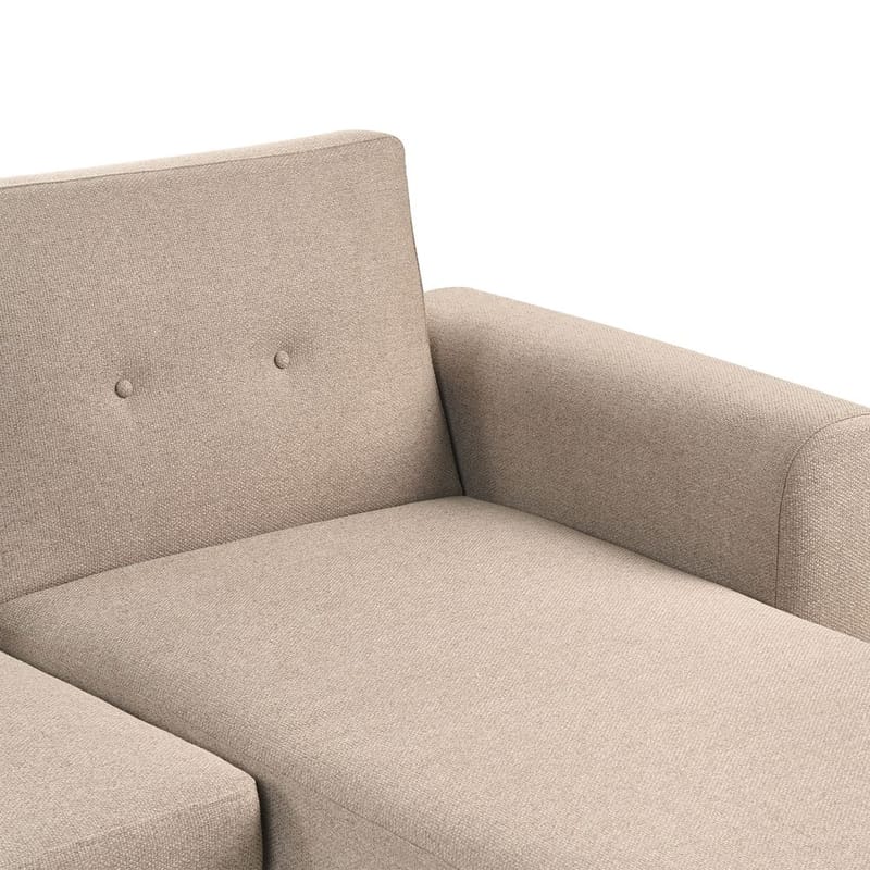 Hörnsoffa Kaarina - Brun, Svart - Möbler - Soffa - Bäddsoffa - Hörnbäddsoffa