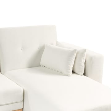 Hörnsoffa Kaarina - Vit, brun - Möbler - Soffa - Bäddsoffa - Hörnbäddsoffa