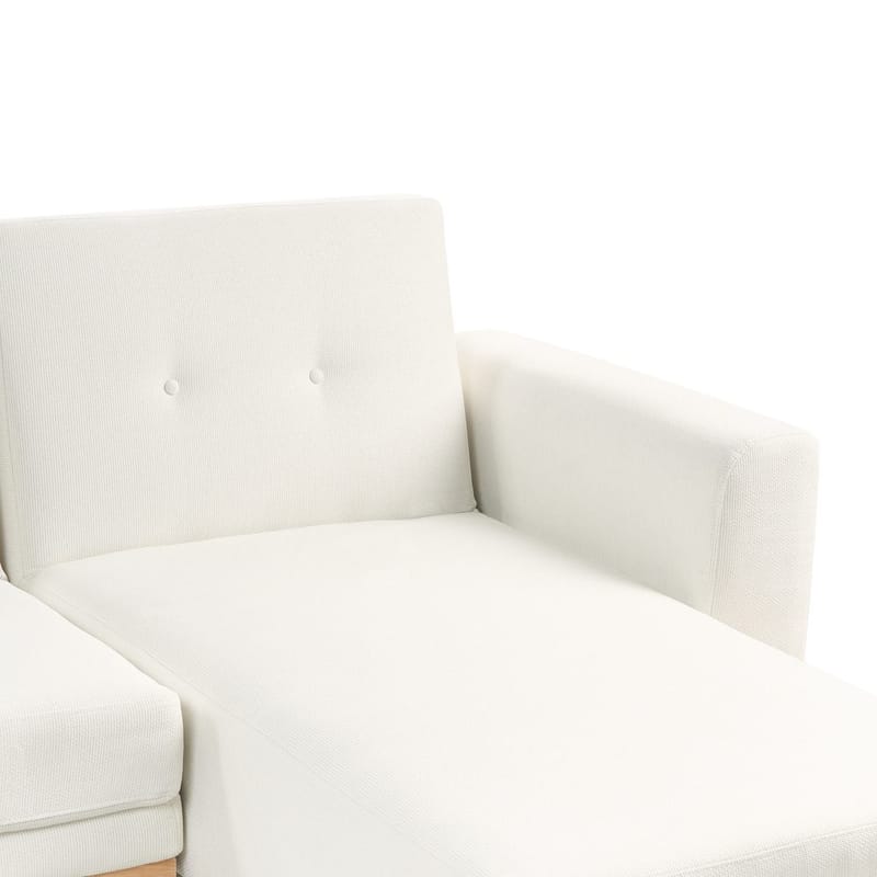 Hörnsoffa Kaarina - Vit, brun - Möbler - Soffa - Bäddsoffa - Hörnbäddsoffa