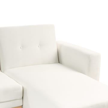 Hörnsoffa Kaarina - Vit, brun - Möbler - Soffa - Bäddsoffa - Hörnbäddsoffa