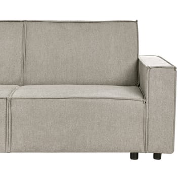 Hörnsoffa Romedal II - Beige, svart/Högervänd - Möbler - Soffa - Bäddsoffa - Hörnbäddsoffa
