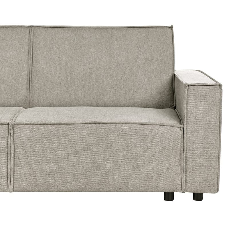 Hörnsoffa Romedal II - Beige, svart/Högervänd - Möbler - Soffa - Bäddsoffa - Hörnbäddsoffa