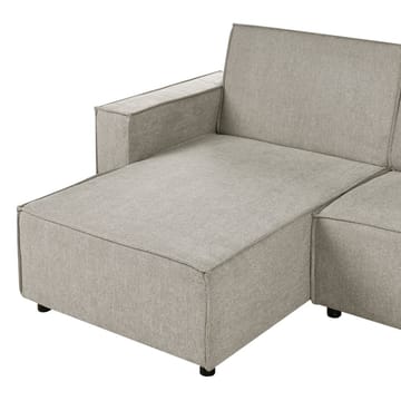 Hörnsoffa Romedal II - Beige, svart/Högervänd - Möbler - Soffa - Bäddsoffa - Hörnbäddsoffa