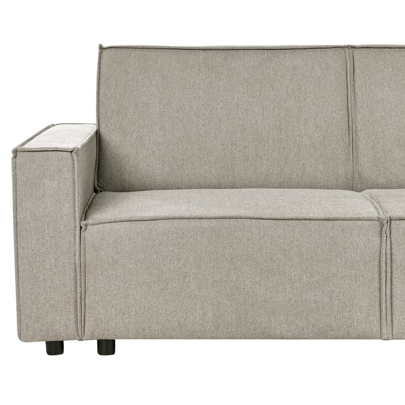 Hörnsoffa Romedal II - Beige, svart/Vänstervänd - Möbler - Soffa - Bäddsoffa - Hörnbäddsoffa
