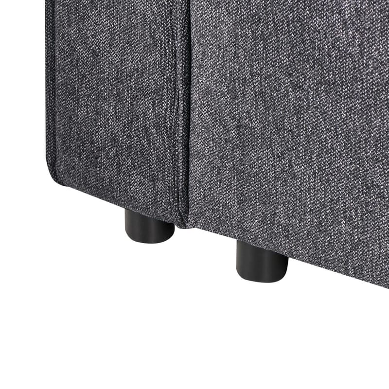 Hörnsoffa Romedal II - Grå, svart/Högervänd - Möbler - Soffa - Bäddsoffa - Hörnbäddsoffa