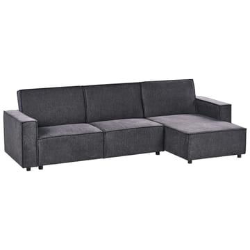 Hörnsoffa Romedal II - Grå, svart/Vänstervänd - Möbler - Soffa - Bäddsoffa - Hörnbäddsoffa