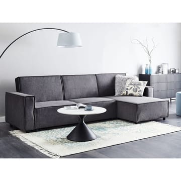 Hörnsoffa Romedal II - Grå, svart/Vänstervänd - Möbler - Soffa - Bäddsoffa - Hörnbäddsoffa