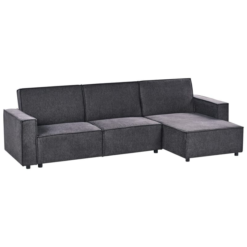 Hörnsoffa Romedal II - Grå, svart/Vänstervänd - Möbler - Soffa - Bäddsoffa - Hörnbäddsoffa