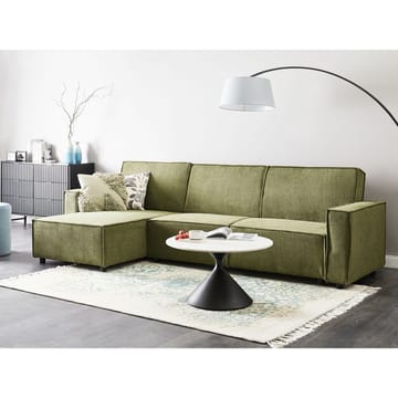 Hörnsoffa Romedal II - Grön, Svart/Högervänd - Möbler - Soffa - Bäddsoffa - Hörnbäddsoffa