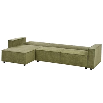 Hörnsoffa Romedal II - Grön, Svart/Högervänd - Möbler - Soffa - Bäddsoffa - Hörnbäddsoffa