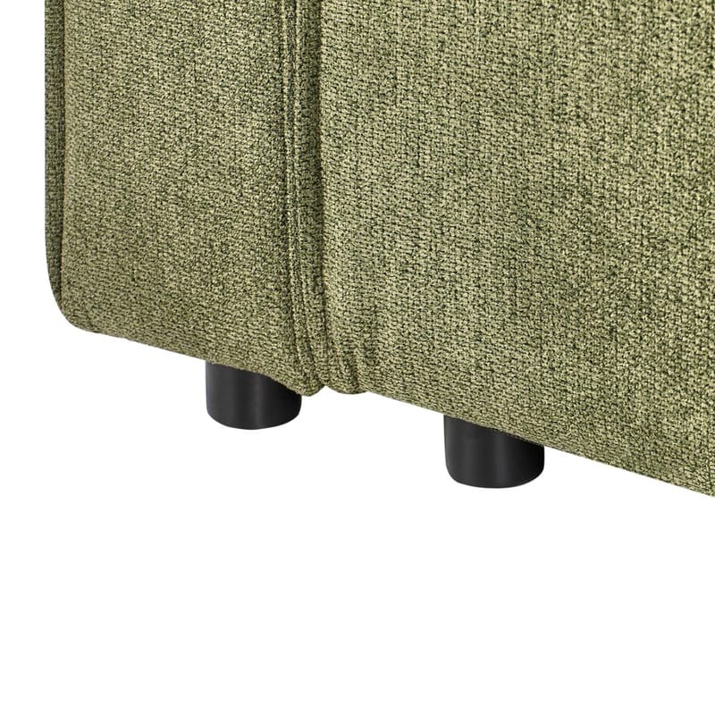 Hörnsoffa Romedal II - Grön, Svart/Högervänd - Möbler - Soffa - Bäddsoffa - Hörnbäddsoffa