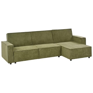 Hörnsoffa Romedal II - Grön, Svart/Vänstervänd - Möbler - Soffa - Bäddsoffa - Hörnbäddsoffa