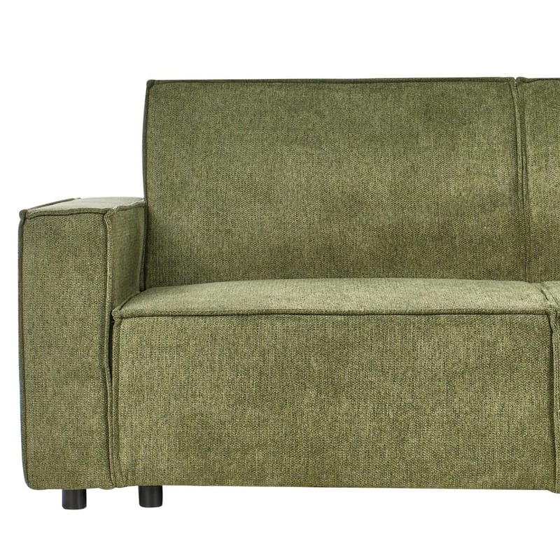 Hörnsoffa Romedal II - Grön, Svart/Vänstervänd - Möbler - Soffa - Bäddsoffa - Hörnbäddsoffa