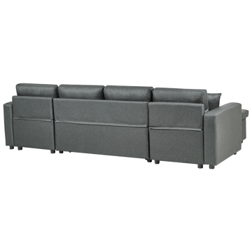 Hörnsoffa Sommen - Mörkgrå - Möbler - Soffa - Bäddsoffa - U bäddsoffa