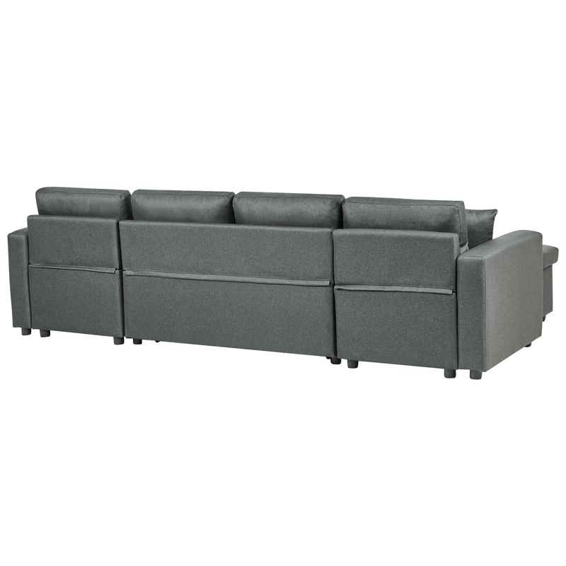 Hörnsoffa Sommen - Mörkgrå - Möbler - Soffa - Bäddsoffa - U bäddsoffa