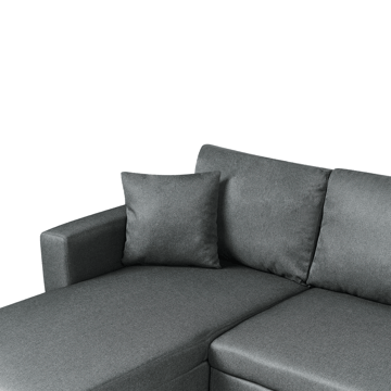 Hörnsoffa Sommen - Mörkgrå - Möbler - Soffa - Bäddsoffa - U bäddsoffa
